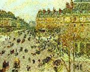 Camille Pissarro avenue de l, opera oil painting on canvas
